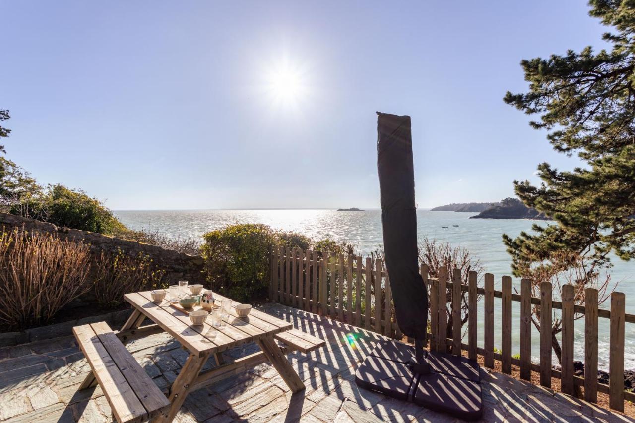 Jardin Sur L'Eau - Appt Vue Mer Cancale Exteriör bild